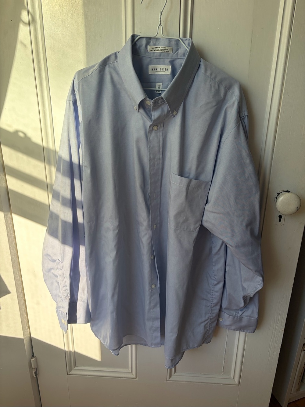 Van Heusen Light Blue Casual Button-Down Shirt